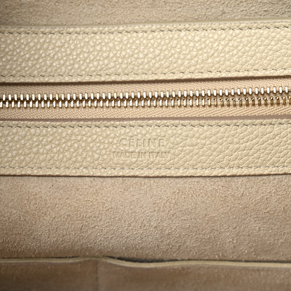 Celine Soft Grained Calfskin Small Belt Cabas Phantom Chalk 7 of 16