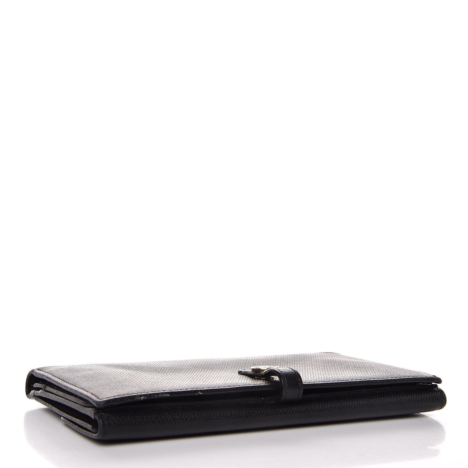 Chanel Grained Calfskin CC Button Wallet Black 4 of 11