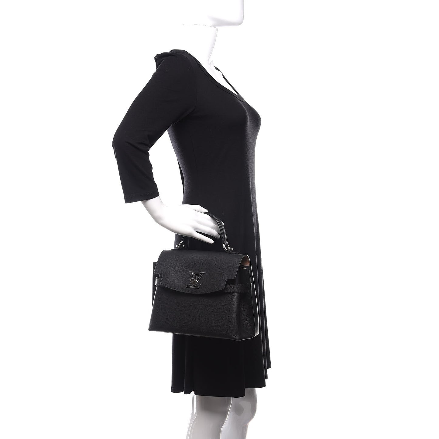 Calfskin Lockme Ever BB Black