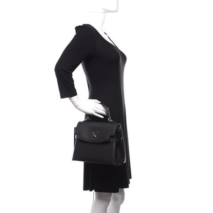 Louis Vuitton Calfskin Lockme Ever BB Black 3 of 12