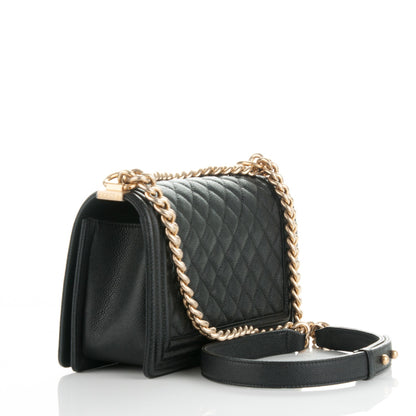 Chanel Caviar Quilted Medium Boy Flap Black 3 of 7