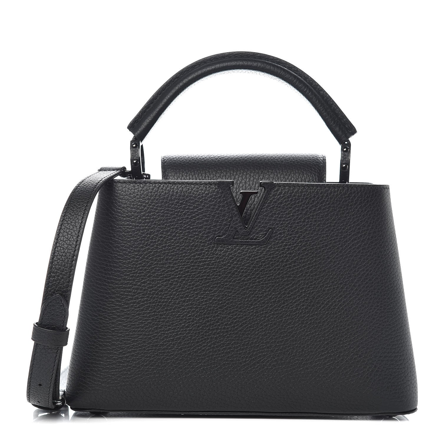Louis Vuitton Taurillon Capucines BB Black 1 of 9