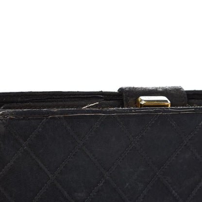 Chanel Lambskin Diamond Stitched French Wallet Black 12 of 22