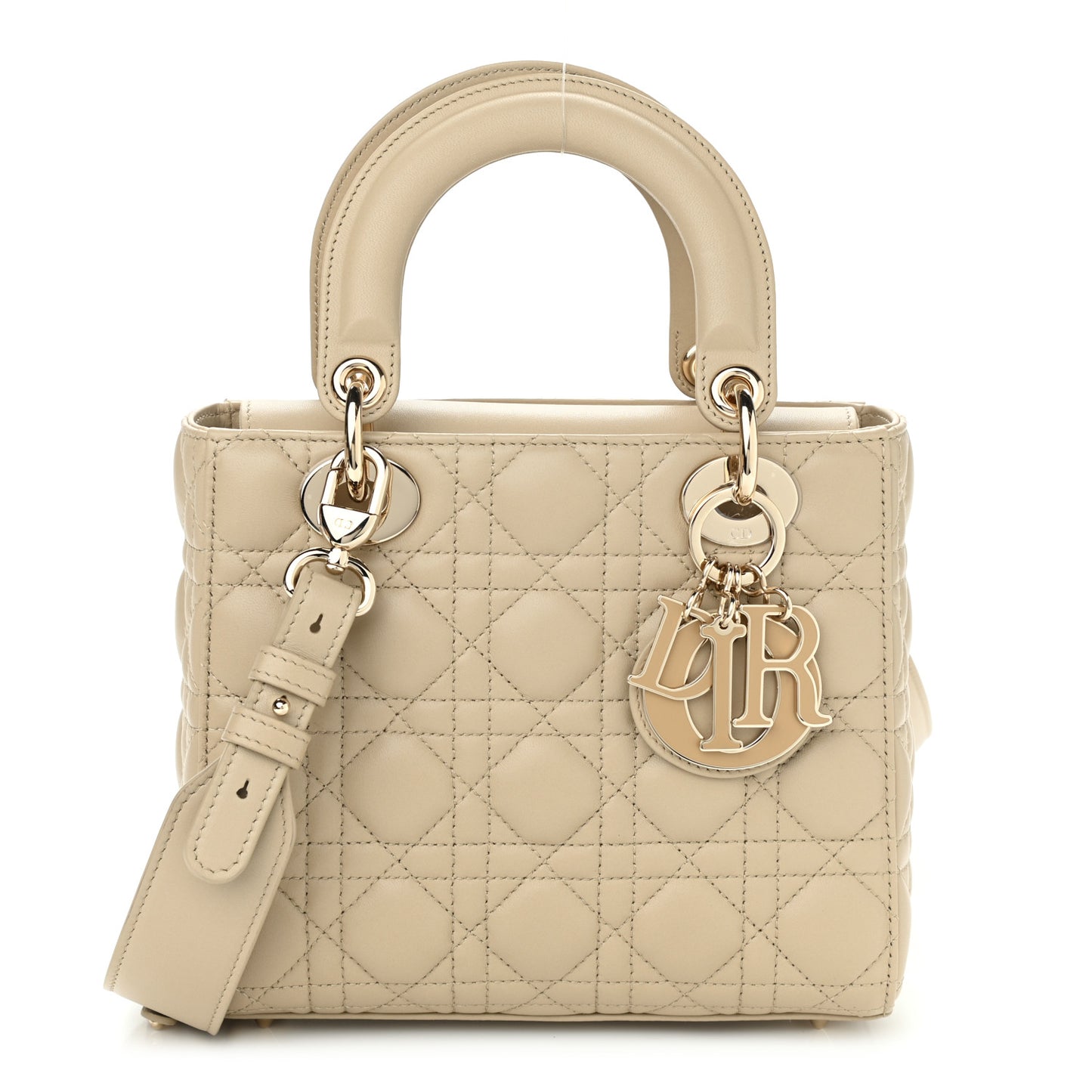 Lambskin Cannage Small My ABC Lady Dior Beige