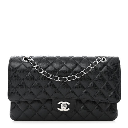 Chanel Caviar Quilted Medium Double Flap Black 1 of 12