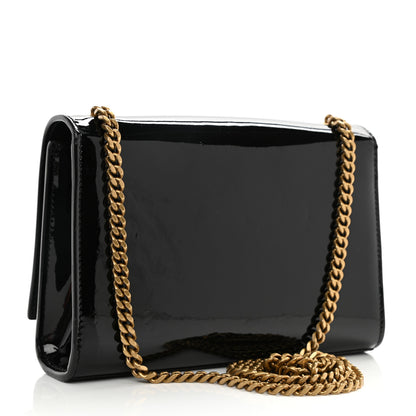Saint Laurent Patent Small Monogram Kate Satchel Black 3 of 11