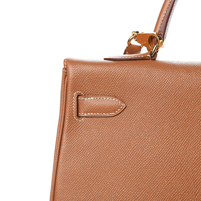 Hermes Courchevel Kelly Retourne 35 Gold 33 of 43