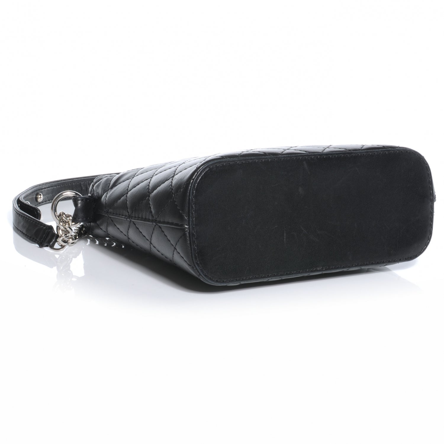 Chanel Lambskin Quilted Bucket Shoulder Bag Black 4 of 7
