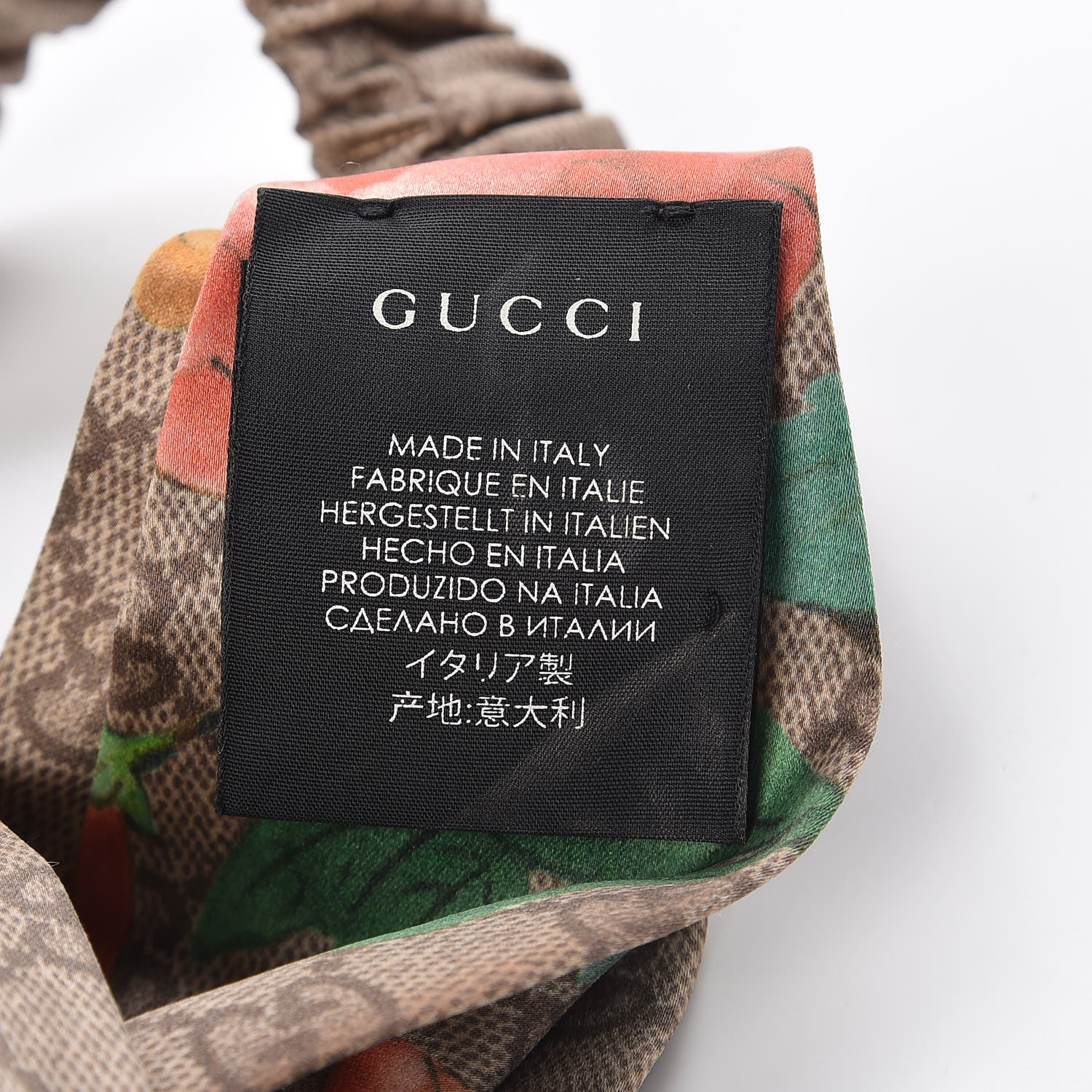 Gucci Silk Monogram Tian Print Headband 5 of 5