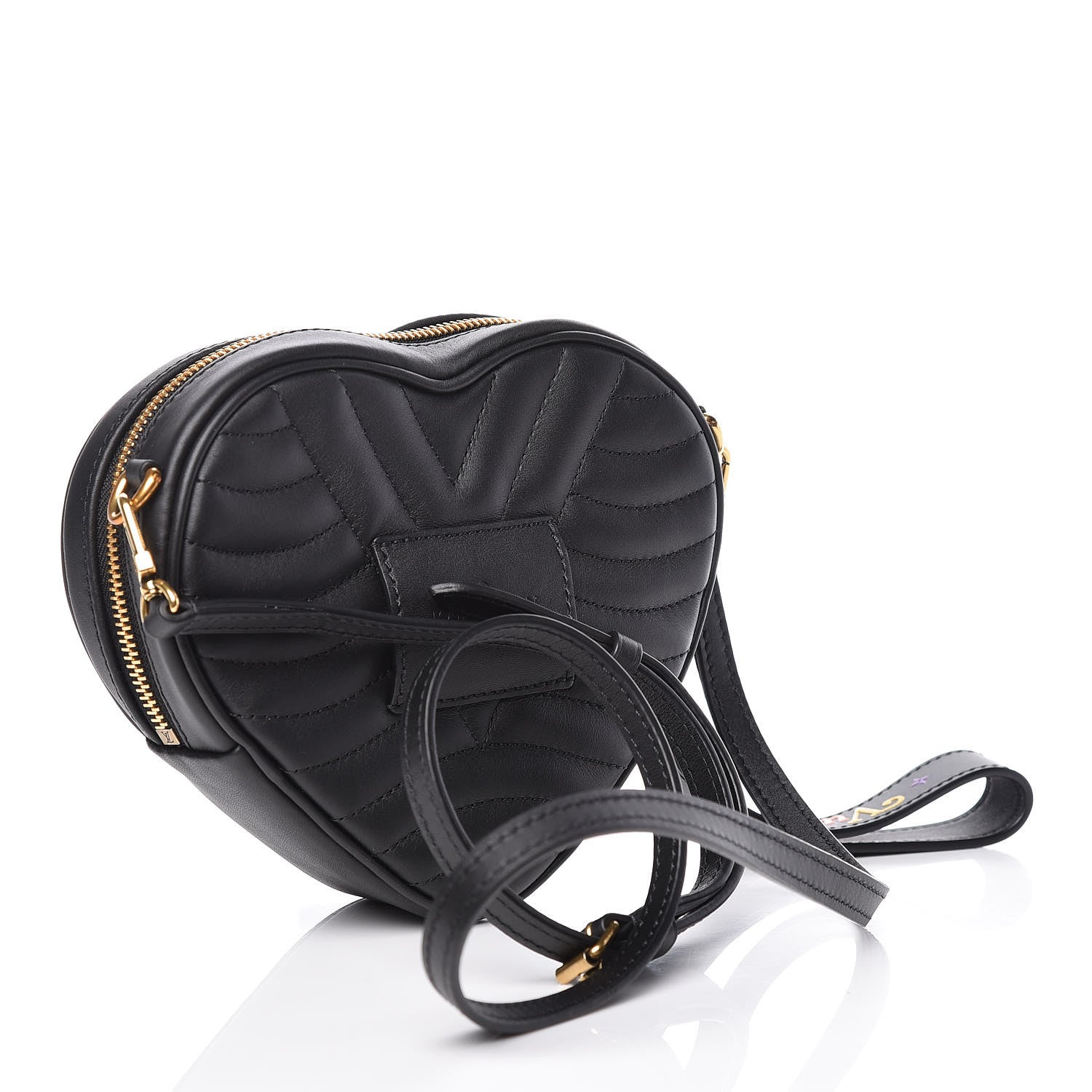 Louis Vuitton Calfskin New Wave Heart Bag Black 3 of 12