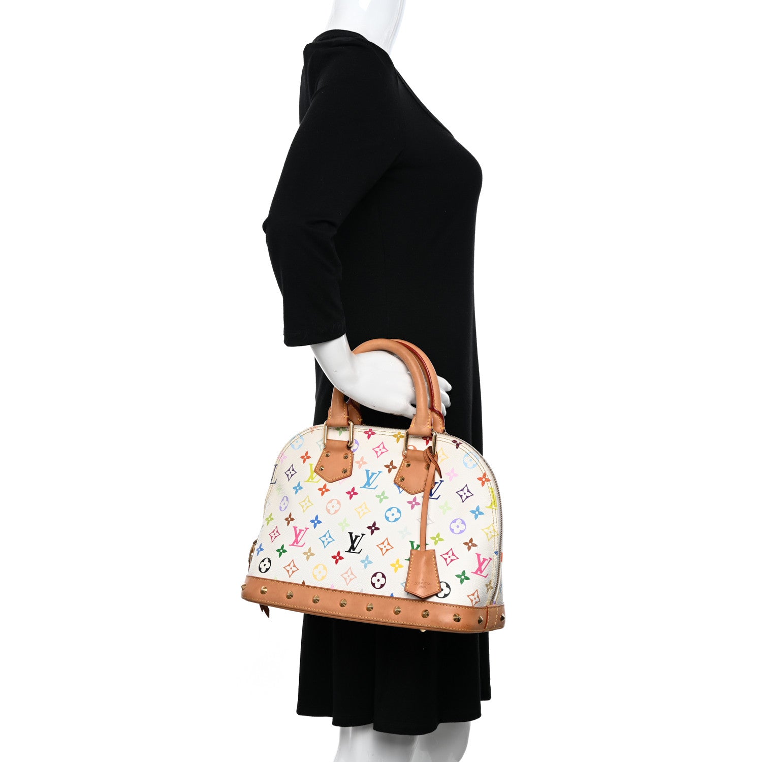 Louis Vuitton Monogram Multicolor Alma PM White 2 of 12