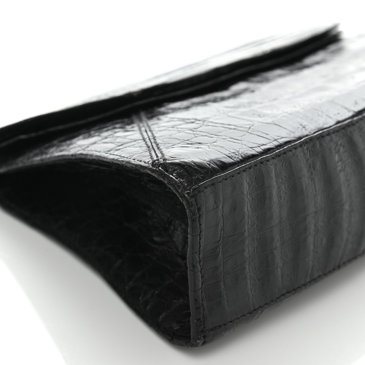 Nancy Gonzalez Crocodile Bar Clutch Black 13 of 14