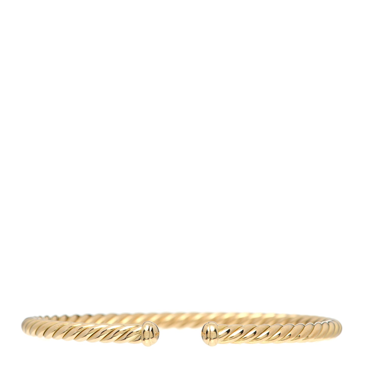 18K Yellow Gold 4mm Cablespira Bracelet