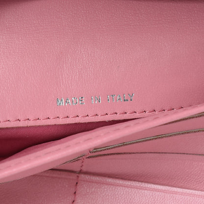 Chanel Lambskin Embossed Camellia Large Gusset Flap Wallet Pink 8 of 16