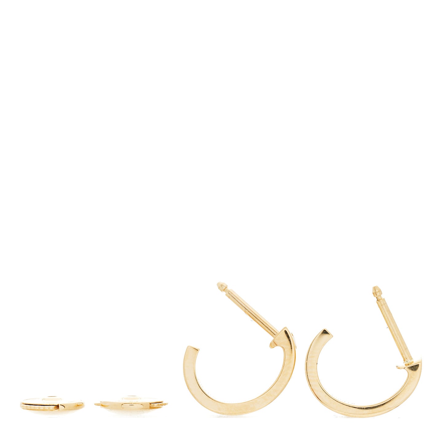 18K Yellow Gold Small LOVE Hoop Earrings