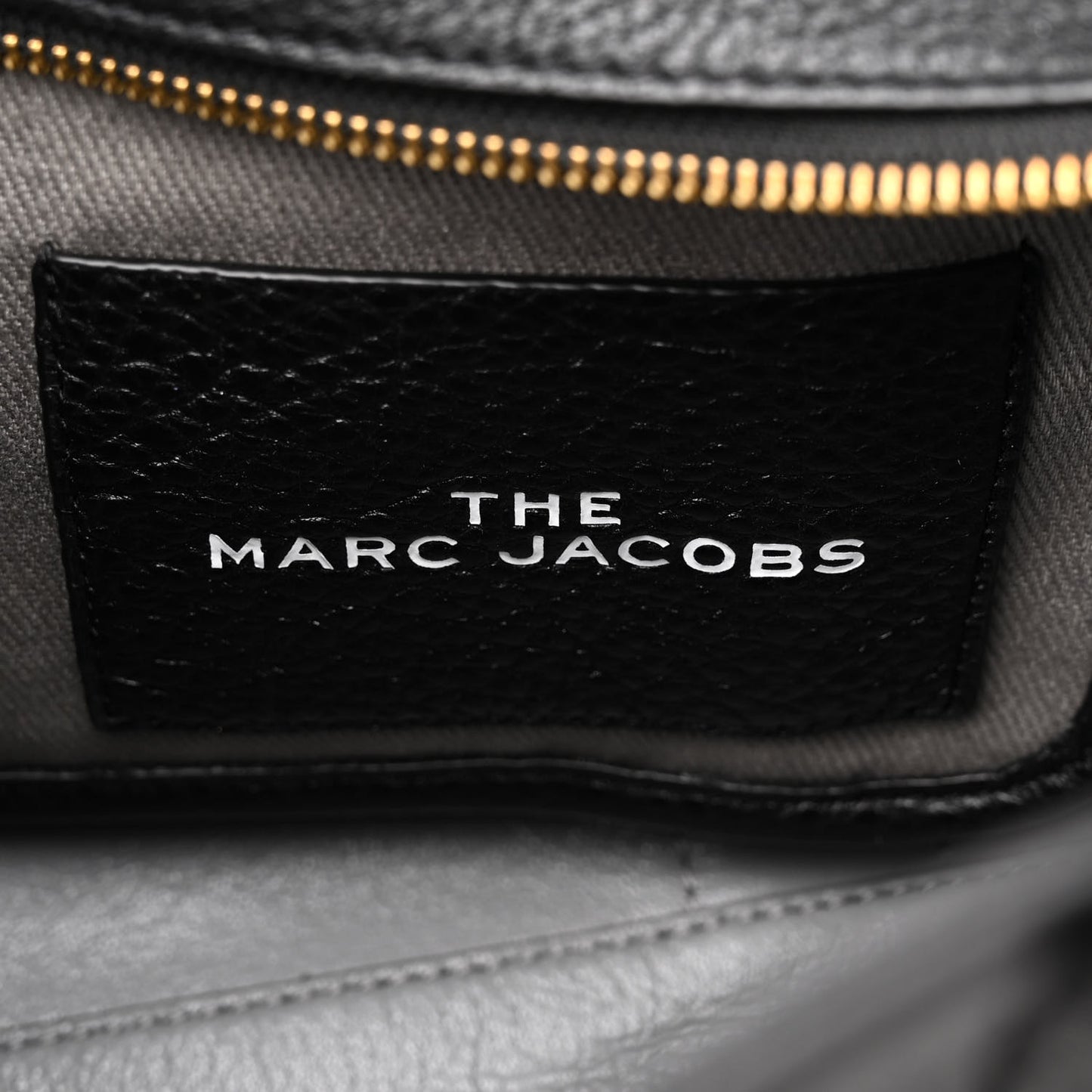Grained Calfskin Small The Tote Bag Black