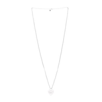 Tiffany Sterling Silver Long Return to Tiffany Heart Pendant Necklace 3 of 6