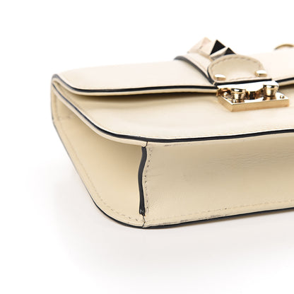 Valentino Garavani Vitello Small Glam Lock Rockstud Flap White 6 of 9