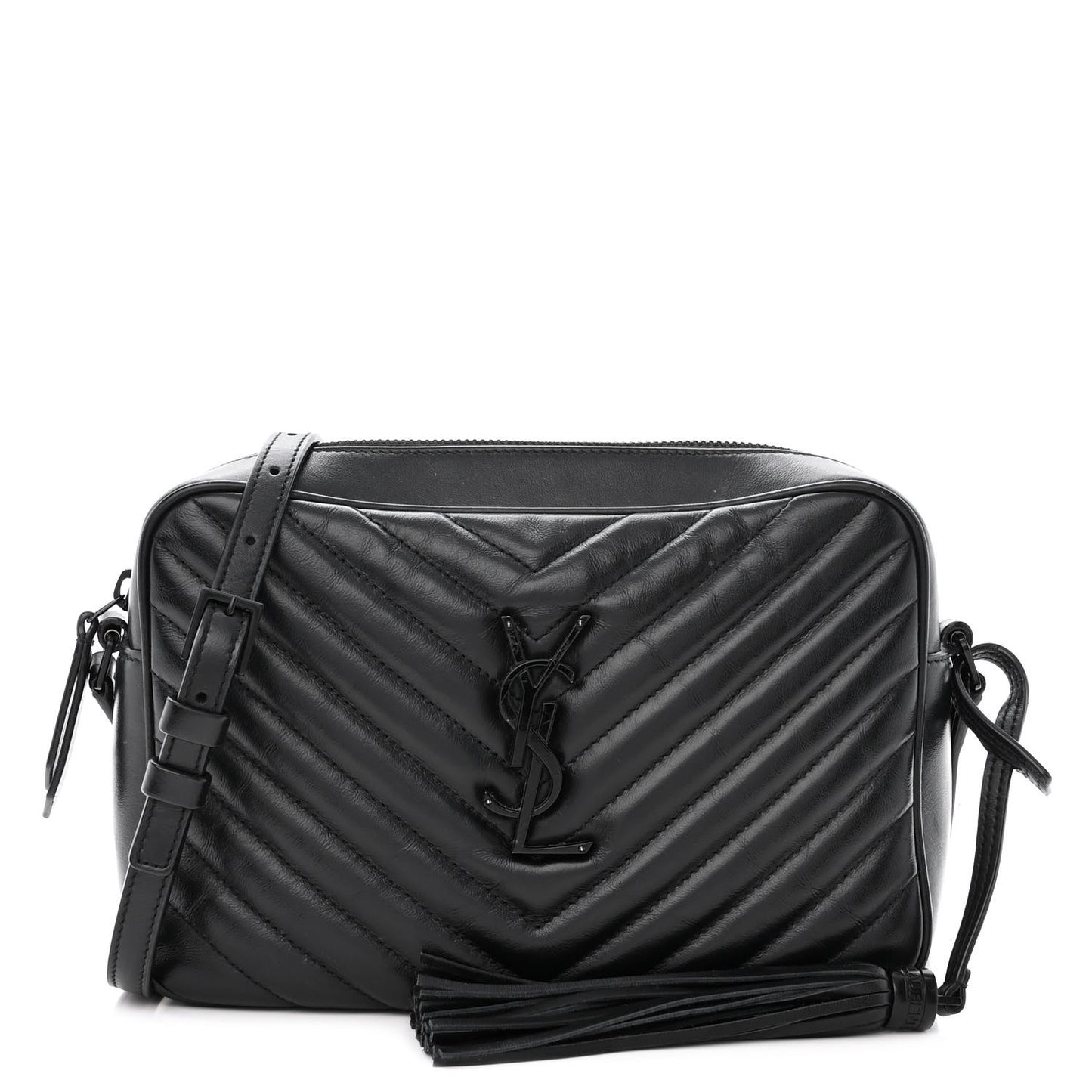 Calfskin Matelasse Monogram Monochrome Lou Camera Bag Black Sold: 50