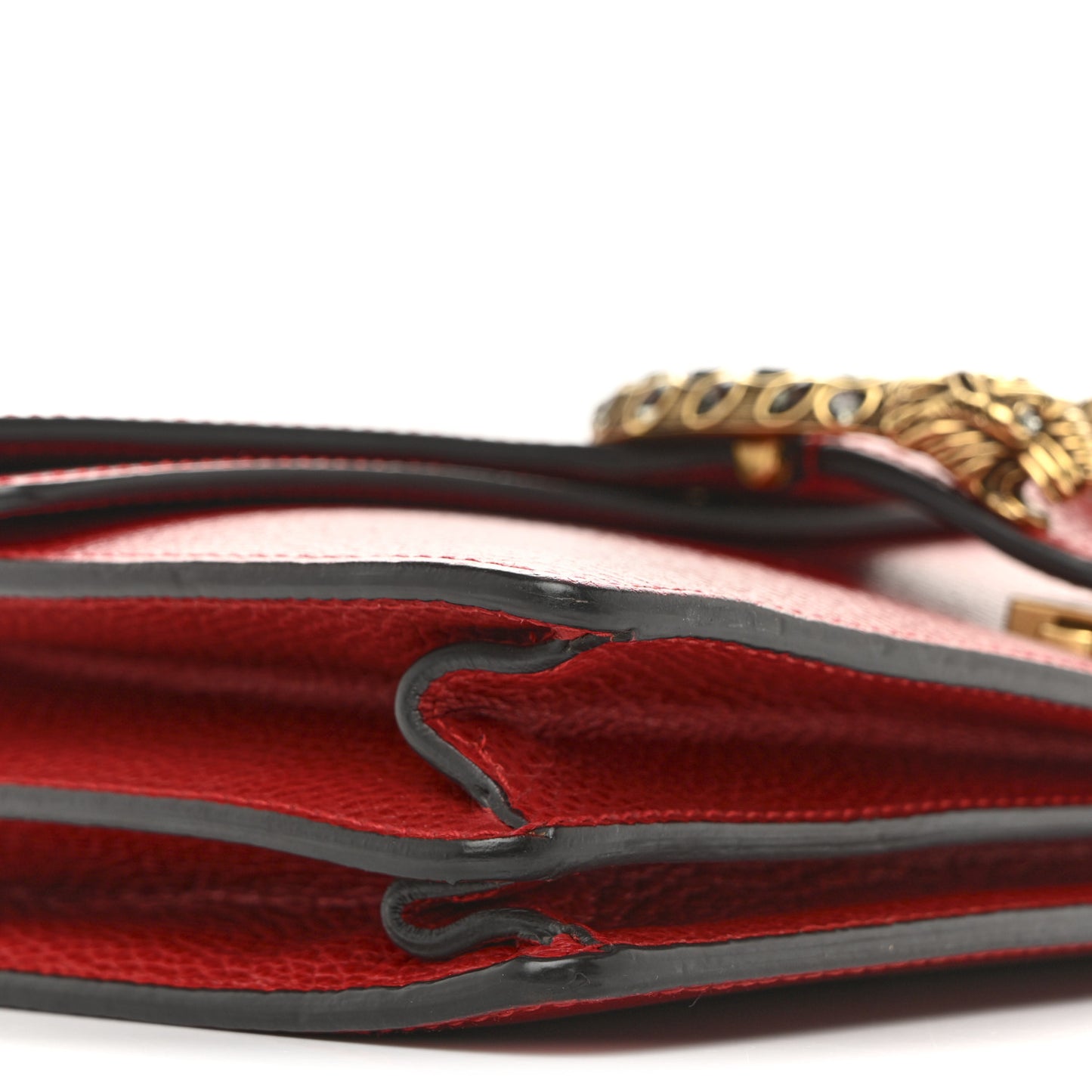 Dollar Calfskin Swarovski Crystal Small Dionysus Shoulder Bag Hibiscus Red