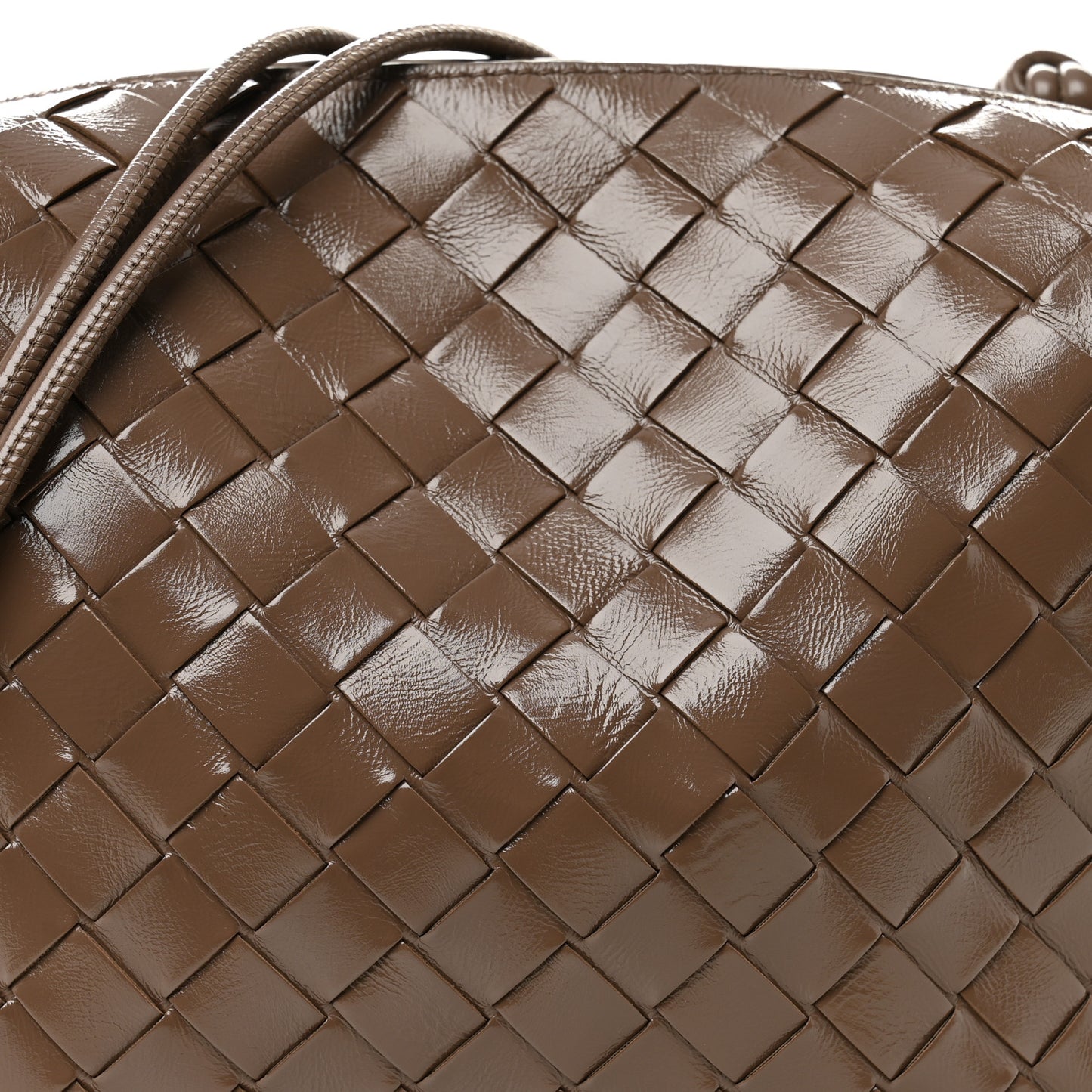 Nappa Intrecciato Small Loop Camera Bag Pinecone