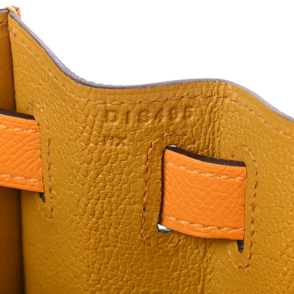 Hermes Epsom Horseshoe Kelly Sellier 28 Jaune Ambre Jaune D'Or 6 of 10