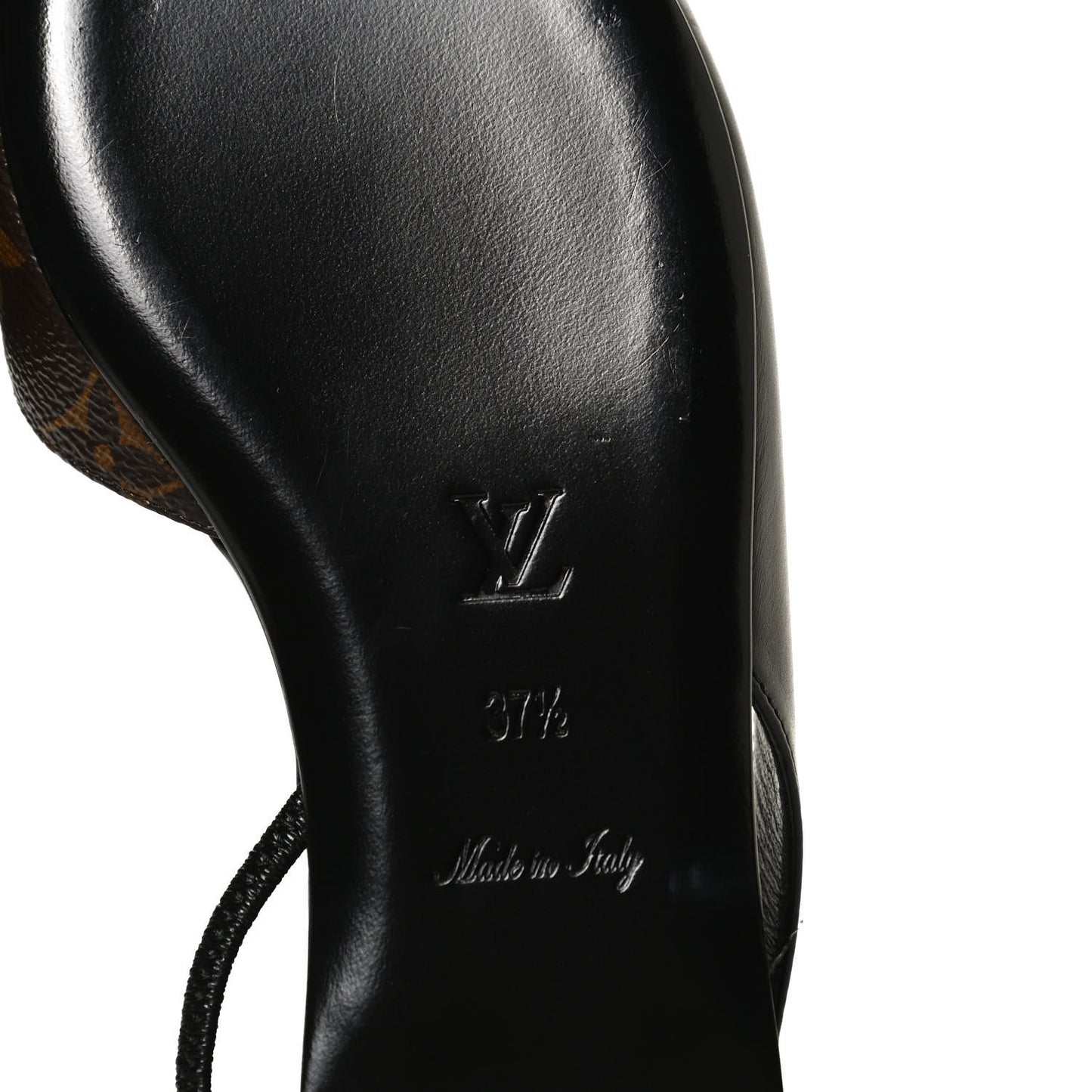 Patent Monogram Cherie Slingback Ballerina Flats 37.5