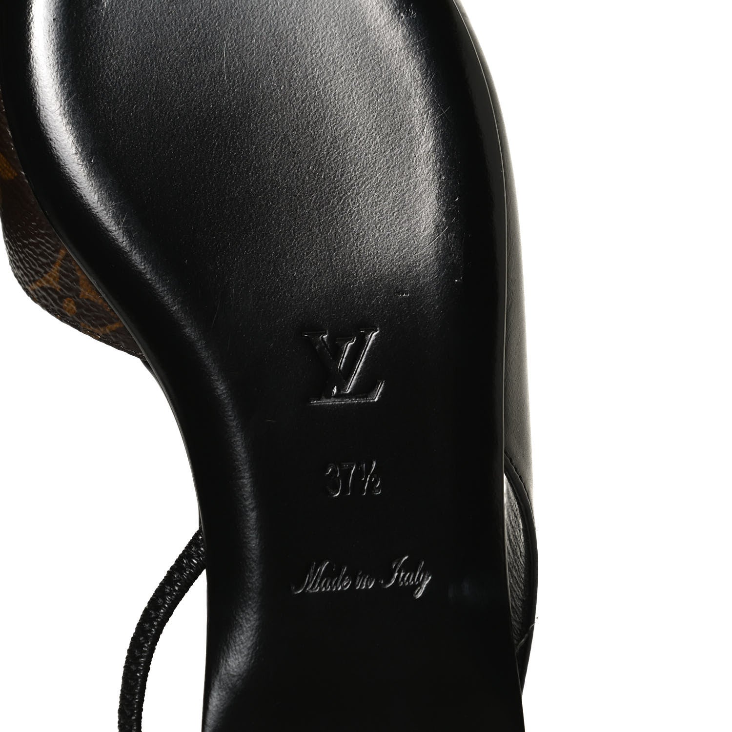Louis Vuitton Patent Monogram Cherie Slingback Ballerina Flats 37.5 8 of 11