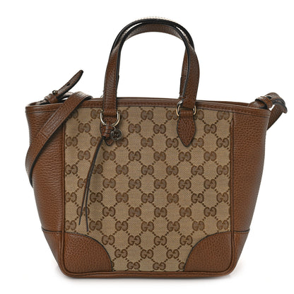 Gucci Monogram Small Bree Tote Beige Tabacco 1 of 9
