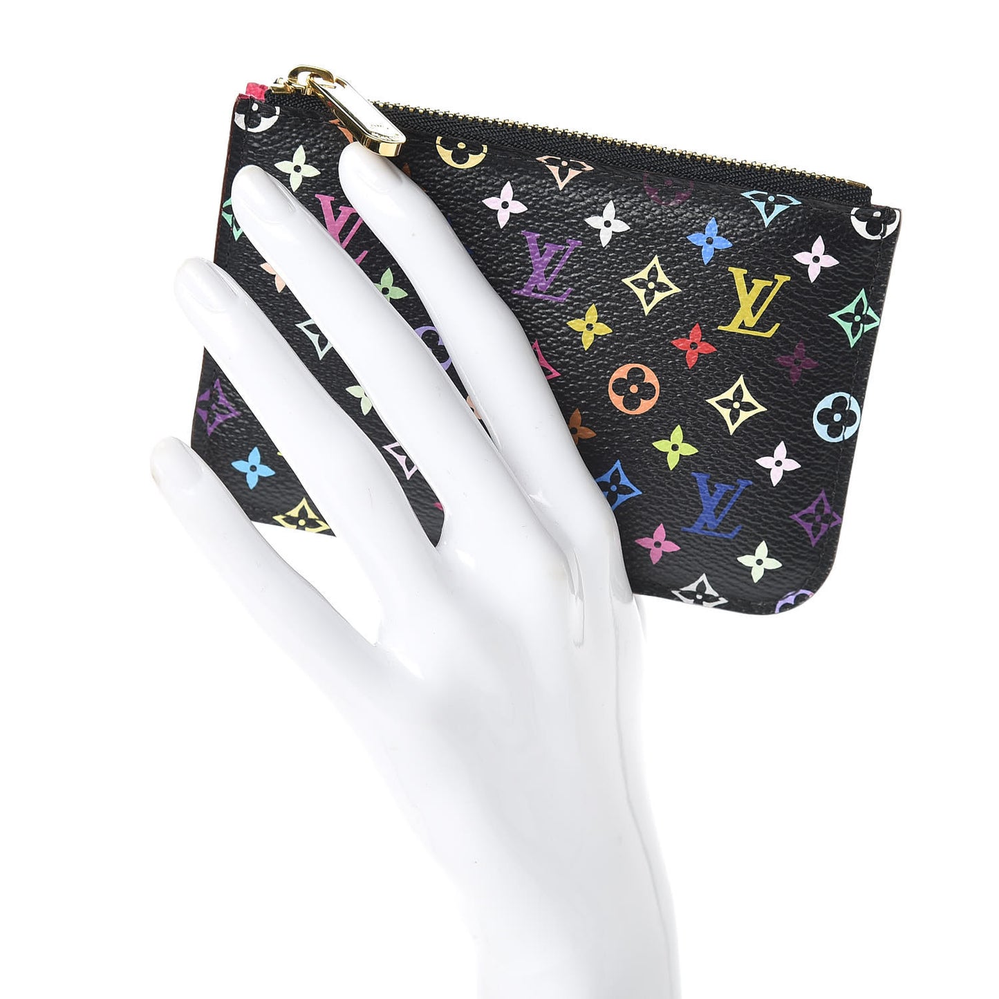 Monogram Multicolor Key Pouch Black Grenade