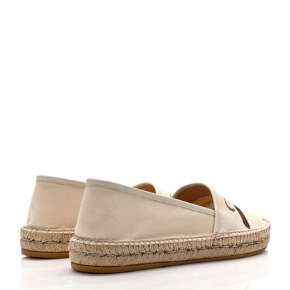 Gucci Canvas Logo Espadrilles 39 Greggio White 4 of 8