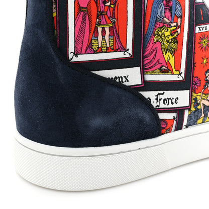 Christian Louboutin Mens Louis Tarot Print Orlato Flat Sneakers 44 Black Multicolor 12 of 14
