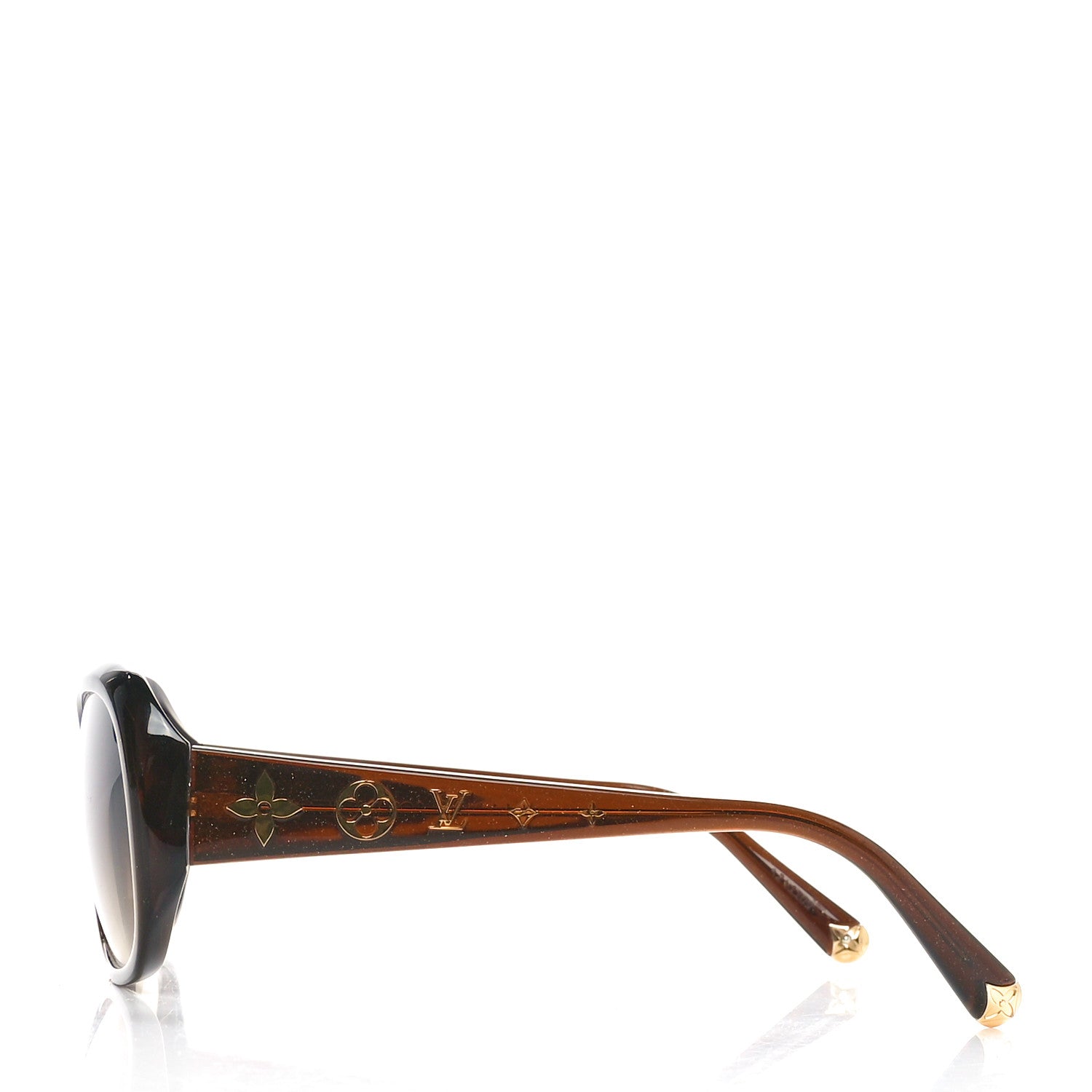 Louis Vuitton Acetate Obsession GM Sunglasses Z0459E Brown Glitter 3 of 7