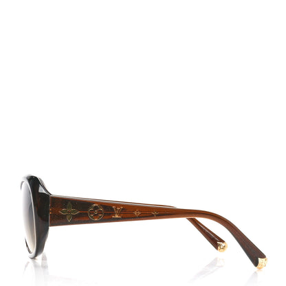 Louis Vuitton Acetate Obsession GM Sunglasses Z0459E Brown Glitter 3 of 7