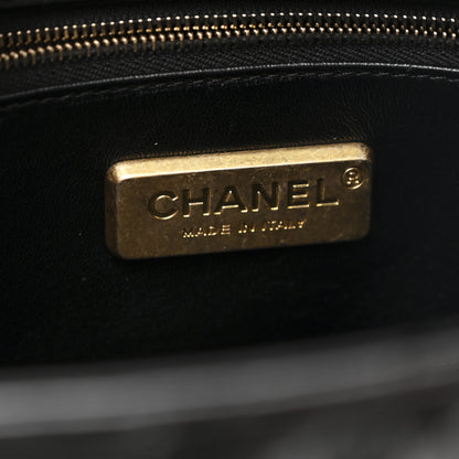 Chanel Snakeskin Small Coco Handle Flap Black 7 of 12