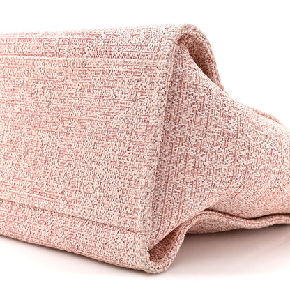 Chanel Lurex Boucle Deauville Medium Tote  Pink 9 of 13