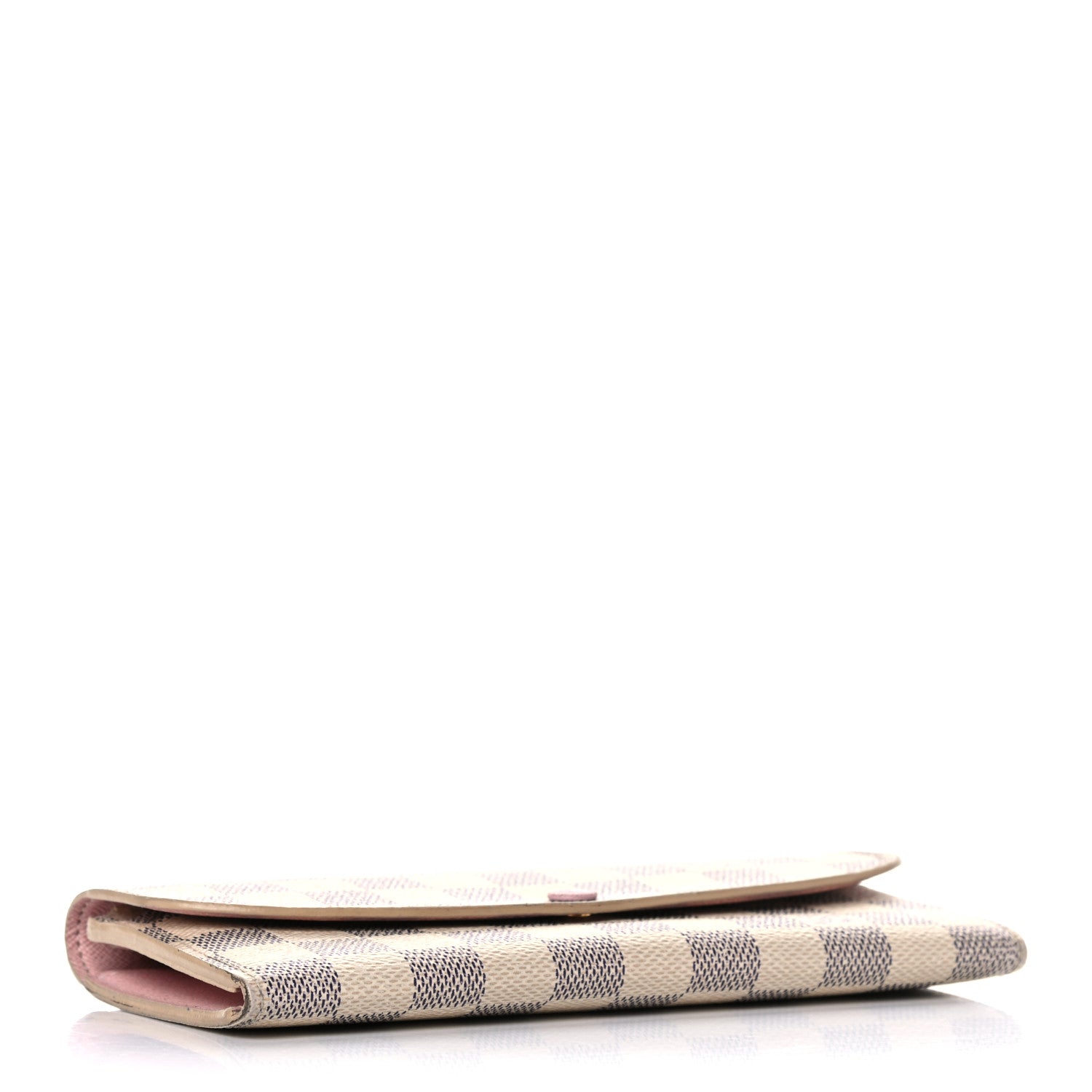 Louis Vuitton Damier Azur Emilie Wallet Rose Ballerine 4 of 20