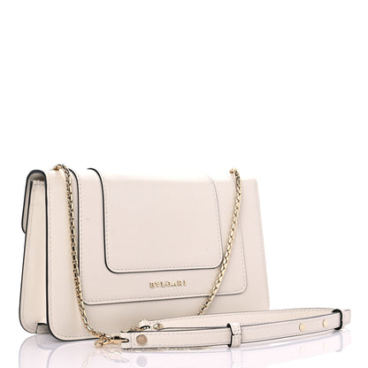 Bulgari Calfskin Serpenti Forever Crossbody Bag White 3 of 11