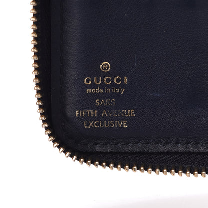 Gucci Microguccissima Large Zip Around Organizer Wallet Blue 6 of 14