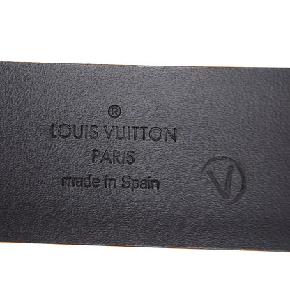 Louis Vuitton Glazed Calfskin LV Anagramme 30mm Belt 110 44 Black 7 of 8