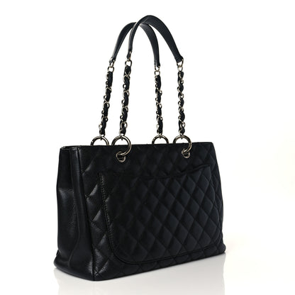 Chanel Caviar Quilted Grand Shopping Tote GST Black 3 of 10