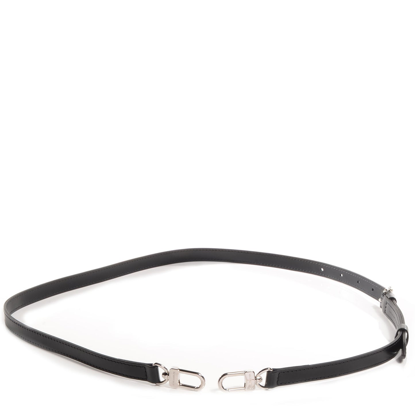 Leather Adjustable Shoulder Strap Black