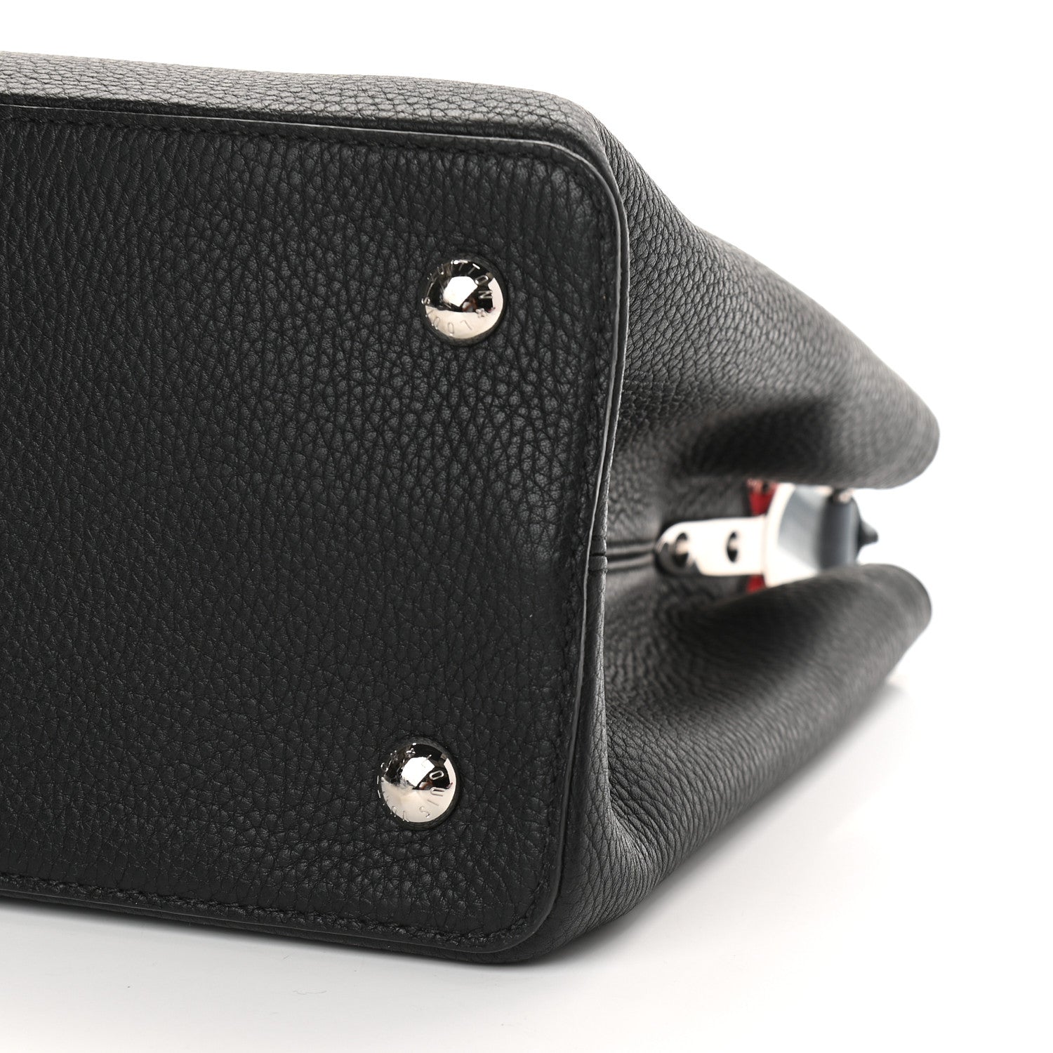 Louis Vuitton Taurillon Capucines MM Black Multicolor 7 of 7
