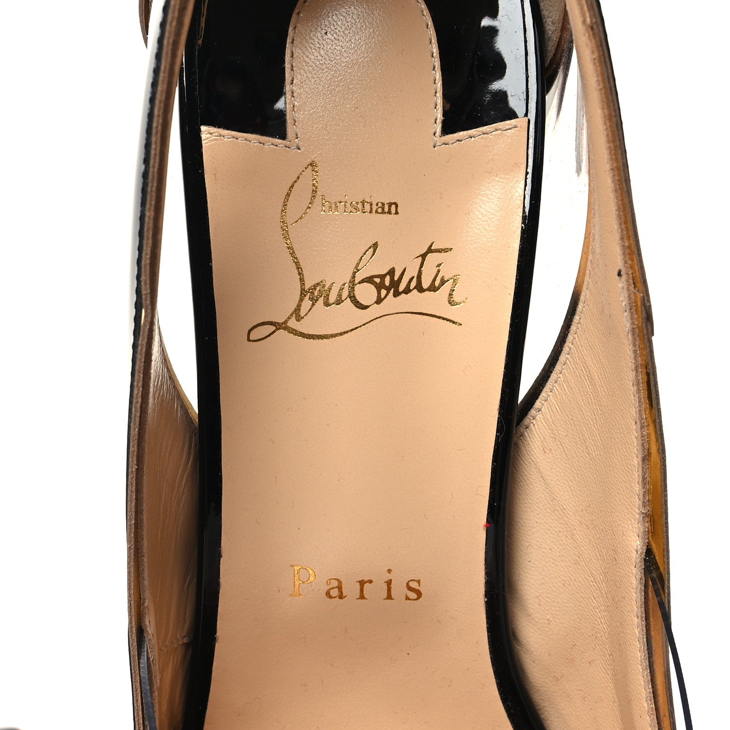 Christian Louboutin Patent PVC Specchio Cosmo 554 80 Pumps 39 Black 7 of 9