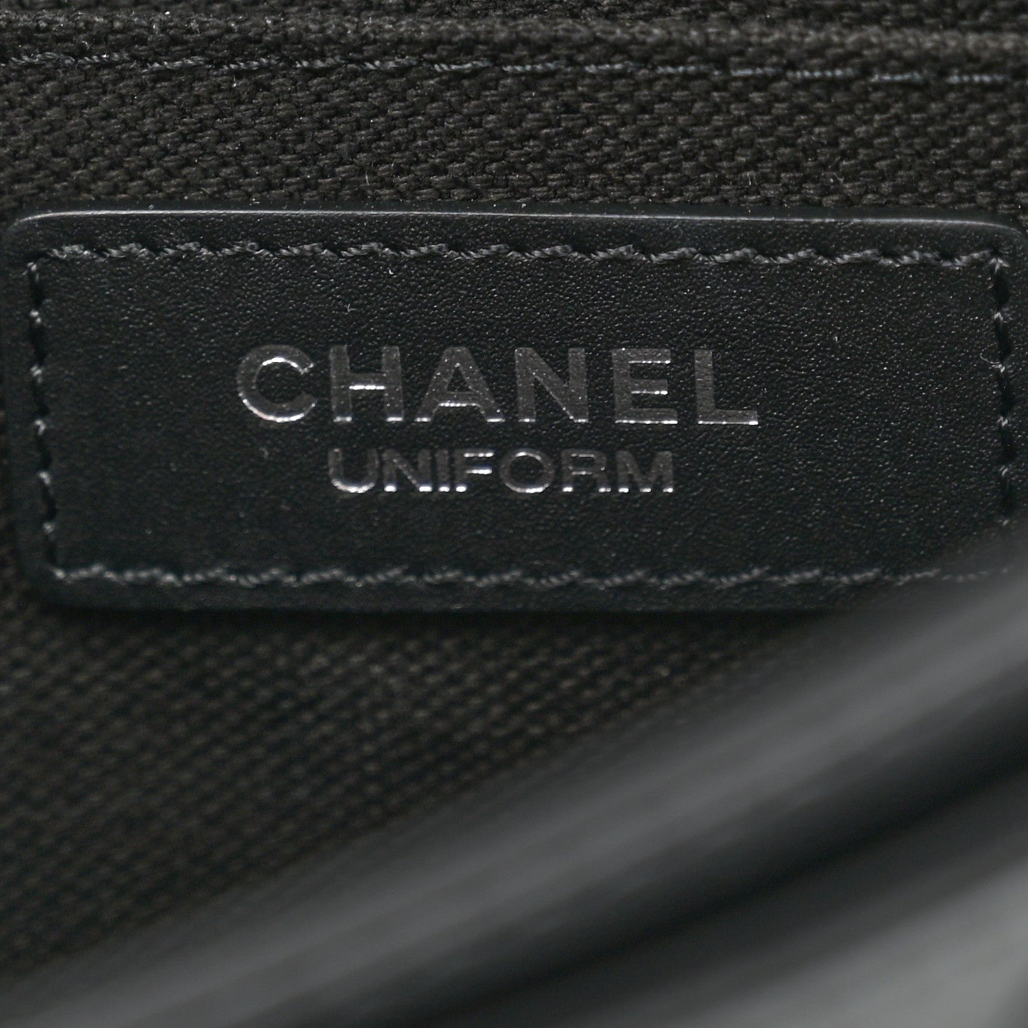 Chanel Calfskin Quilted CC Uniform Flap Belt Bag Black 6 of 11