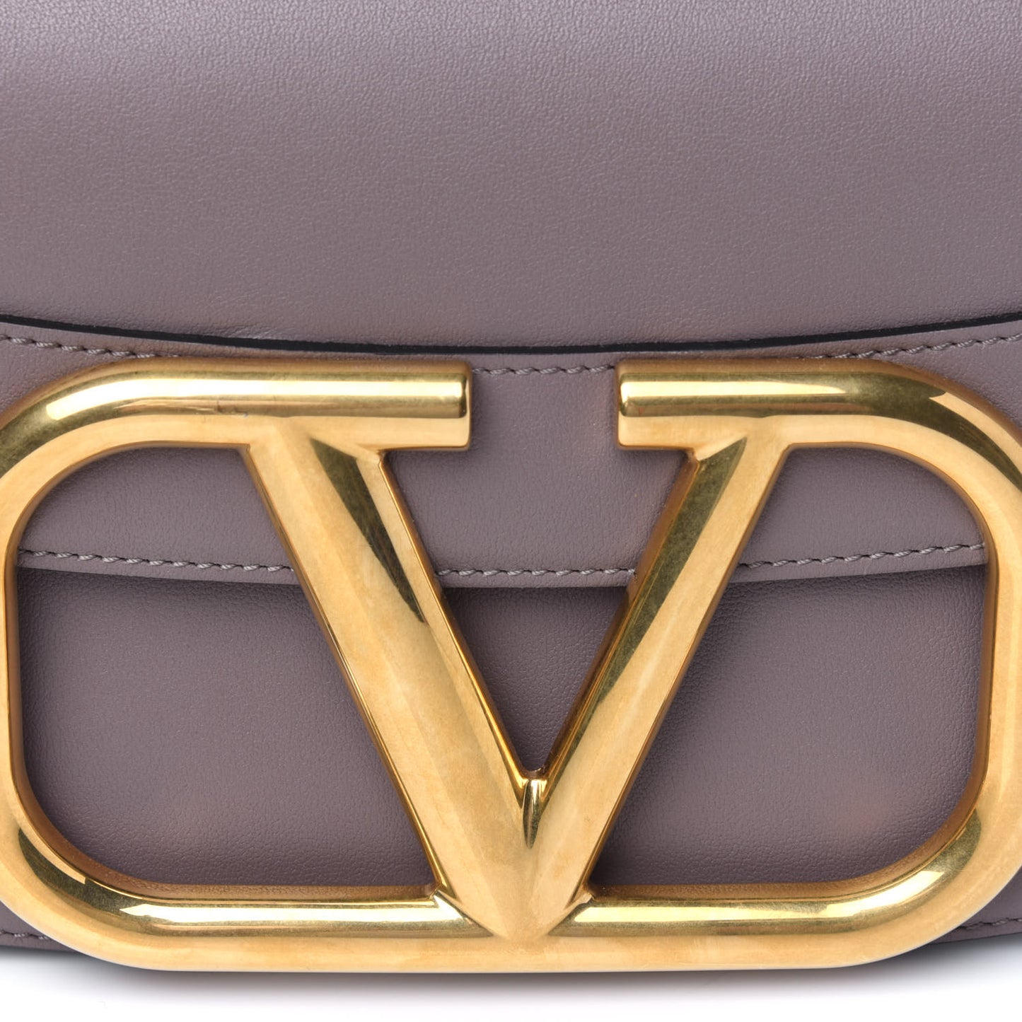 Calfskin Supervee Shoulder Bag Clay