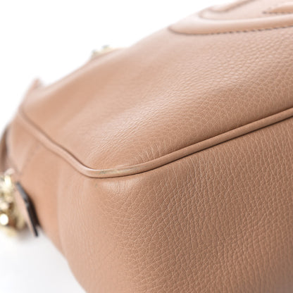 Gucci Pebbled Calfskin Small Soho Bowler Camelia 9 of 14