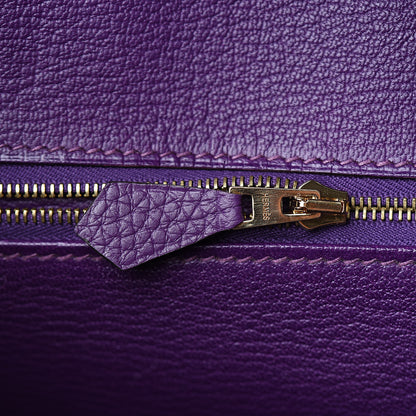 Hermes Togo Birkin 30 Ultraviolet 11 of 33