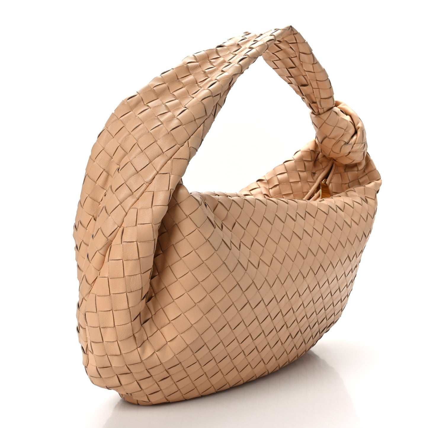 Nappa Intrecciato Medium Jodie Hobo Almond