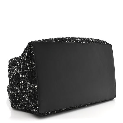 Christian Dior Tweed Cannage Large Toujours Black White 9 of 21